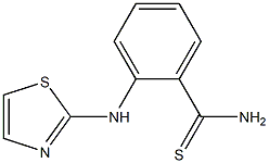 2-(1,3-thiazol-2-ylamino)benzene-1-carbothioamide Struktur