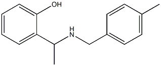 2-(1-{[(4-methylphenyl)methyl]amino}ethyl)phenol Struktur