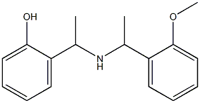 2-(1-{[1-(2-methoxyphenyl)ethyl]amino}ethyl)phenol Struktur