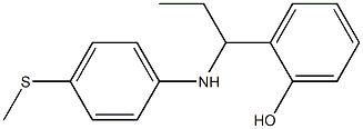 2-(1-{[4-(methylsulfanyl)phenyl]amino}propyl)phenol Struktur