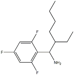 2-(1-amino-2-ethylhexyl)-1,3,5-trifluorobenzene Struktur