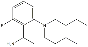 2-(1-aminoethyl)-N,N-dibutyl-3-fluoroaniline Struktur