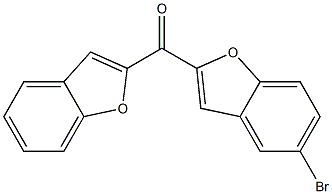 2-(1-benzofuran-2-ylcarbonyl)-5-bromo-1-benzofuran Struktur