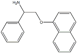 2-(1-naphthyloxy)-1-phenylethanamine Struktur