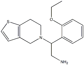 2-(2-ethoxyphenyl)-2-{4H,5H,6H,7H-thieno[3,2-c]pyridin-5-yl}ethan-1-amine Struktur