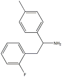 2-(2-fluorophenyl)-1-(4-methylphenyl)ethan-1-amine Struktur