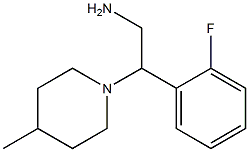 2-(2-fluorophenyl)-2-(4-methylpiperidin-1-yl)ethan-1-amine Struktur