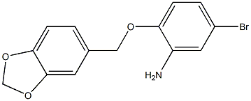 2-(2H-1,3-benzodioxol-5-ylmethoxy)-5-bromoaniline Struktur