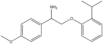 2-(2-isopropylphenoxy)-1-(4-methoxyphenyl)ethanamine Struktur