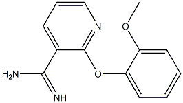 2-(2-methoxyphenoxy)pyridine-3-carboximidamide Struktur