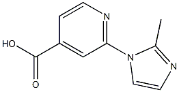 2-(2-methyl-1H-imidazol-1-yl)pyridine-4-carboxylic acid Struktur