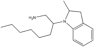 2-(2-methyl-2,3-dihydro-1H-indol-1-yl)octan-1-amine Struktur