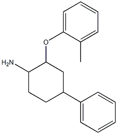 2-(2-methylphenoxy)-4-phenylcyclohexan-1-amine Struktur