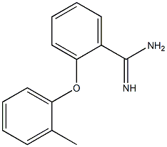 2-(2-methylphenoxy)benzene-1-carboximidamide Struktur