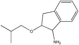 2-(2-methylpropoxy)-2,3-dihydro-1H-inden-1-amine Struktur