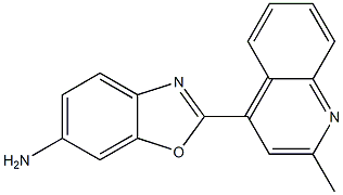 2-(2-methylquinolin-4-yl)-1,3-benzoxazol-6-amine Struktur