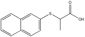 2-(2-naphthylthio)propanoic acid Struktur