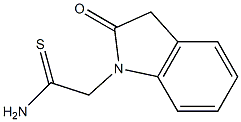 2-(2-oxo-2,3-dihydro-1H-indol-1-yl)ethanethioamide Struktur