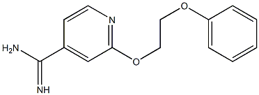 2-(2-phenoxyethoxy)pyridine-4-carboximidamide Struktur