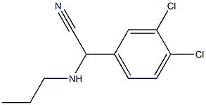 2-(3,4-dichlorophenyl)-2-(propylamino)acetonitrile Struktur