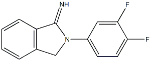 2-(3,4-difluorophenyl)-2,3-dihydro-1H-isoindol-1-imine Struktur