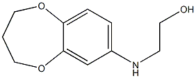 2-(3,4-dihydro-2H-1,5-benzodioxepin-7-ylamino)ethan-1-ol Struktur