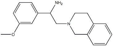 2-(3,4-dihydroisoquinolin-2(1H)-yl)-1-(3-methoxyphenyl)ethanamine Struktur