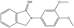 2-(3,4-dimethoxyphenyl)-2,3-dihydro-1H-isoindol-1-imine Struktur