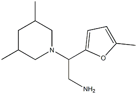 2-(3,5-dimethylpiperidin-1-yl)-2-(5-methyl-2-furyl)ethanamine Struktur