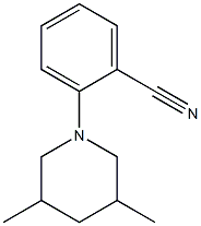 2-(3,5-dimethylpiperidin-1-yl)benzonitrile Struktur