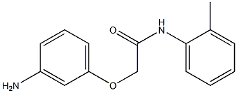 2-(3-aminophenoxy)-N-(2-methylphenyl)acetamide Struktur