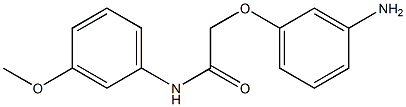 2-(3-aminophenoxy)-N-(3-methoxyphenyl)acetamide Struktur