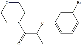 2-(3-bromophenoxy)-1-(morpholin-4-yl)propan-1-one Struktur