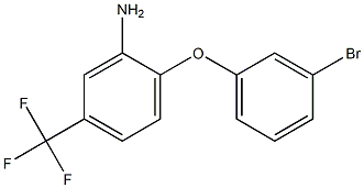 2-(3-bromophenoxy)-5-(trifluoromethyl)aniline Struktur