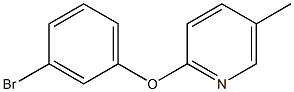 2-(3-bromophenoxy)-5-methylpyridine Struktur