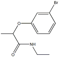 2-(3-bromophenoxy)-N-ethylpropanamide Struktur