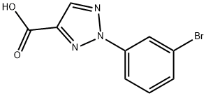 2-(3-bromophenyl)-2H-1,2,3-triazole-4-carboxylic acid Struktur