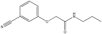 2-(3-cyanophenoxy)-N-propylacetamide Struktur