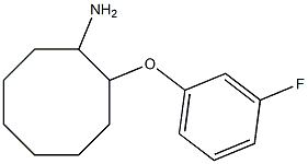 2-(3-fluorophenoxy)cyclooctan-1-amine Struktur