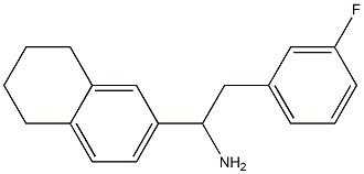 2-(3-fluorophenyl)-1-(5,6,7,8-tetrahydronaphthalen-2-yl)ethan-1-amine Struktur