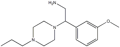 2-(3-methoxyphenyl)-2-(4-propylpiperazin-1-yl)ethanamine Struktur