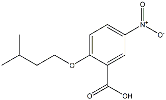 2-(3-methylbutoxy)-5-nitrobenzoic acid Struktur