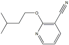 2-(3-methylbutoxy)nicotinonitrile Struktur