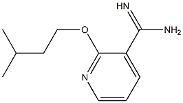 2-(3-methylbutoxy)pyridine-3-carboximidamide Struktur