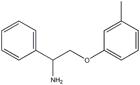 2-(3-methylphenoxy)-1-phenylethanamine Struktur