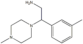 2-(3-methylphenyl)-2-(4-methylpiperazin-1-yl)ethanamine Struktur