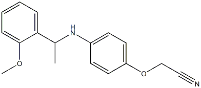 2-(4-{[1-(2-methoxyphenyl)ethyl]amino}phenoxy)acetonitrile Struktur