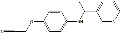 2-(4-{[1-(pyridin-3-yl)ethyl]amino}phenoxy)acetonitrile Struktur