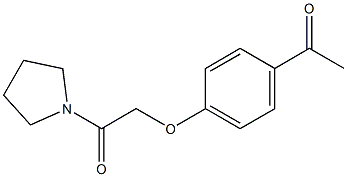 2-(4-acetylphenoxy)-1-(pyrrolidin-1-yl)ethan-1-one Struktur