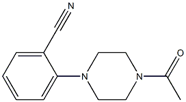 2-(4-acetylpiperazin-1-yl)benzonitrile Struktur